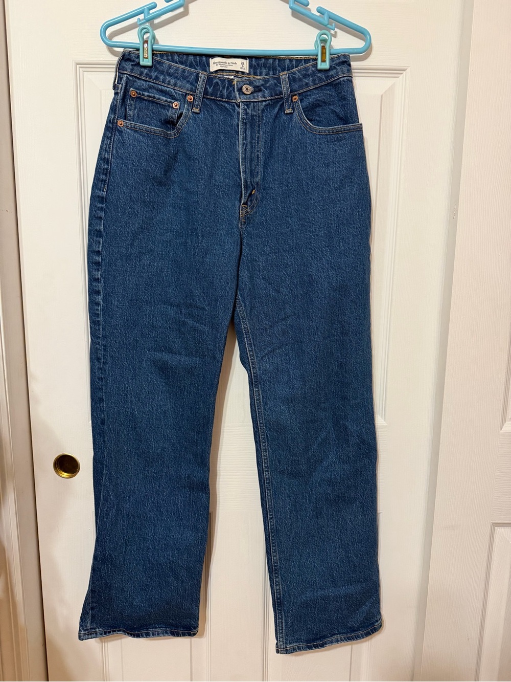 Abercrombie Curve Love The 90s Relaxed Jean High Rise Medium Wash 28 / 6S Short